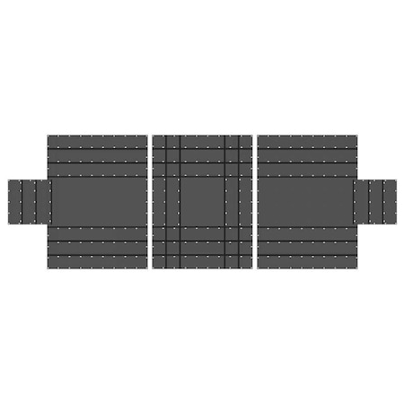 Us Cargo Control 24 ft x 18 ft Tarp, Black LLT3-2418-24188-BLK